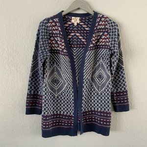 Hippie Rose Patterned Cardigan
